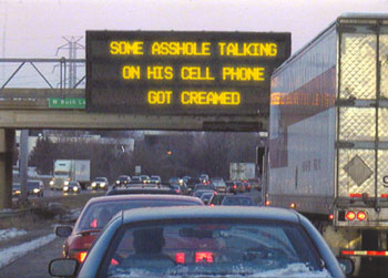 now for the truth about traffic accidents silly sign